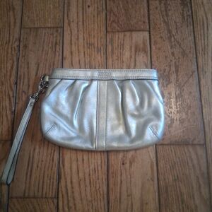 Gold Wristlet Clutch